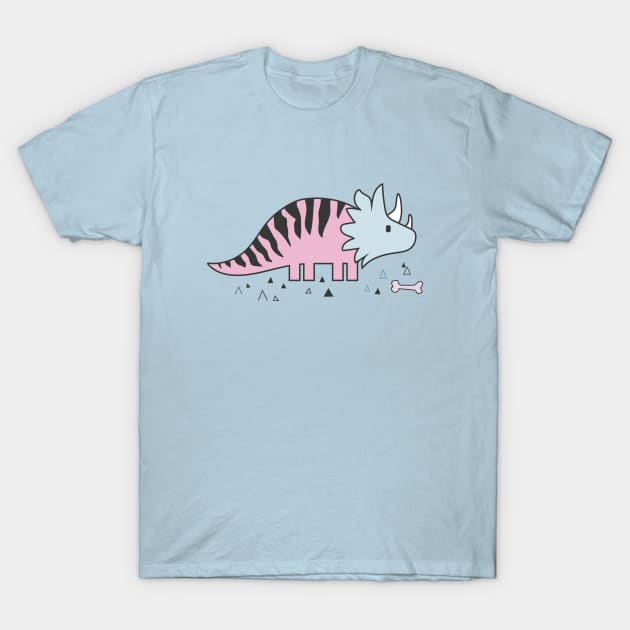 Dinosaur Triceratops T-Shirt by AliJun